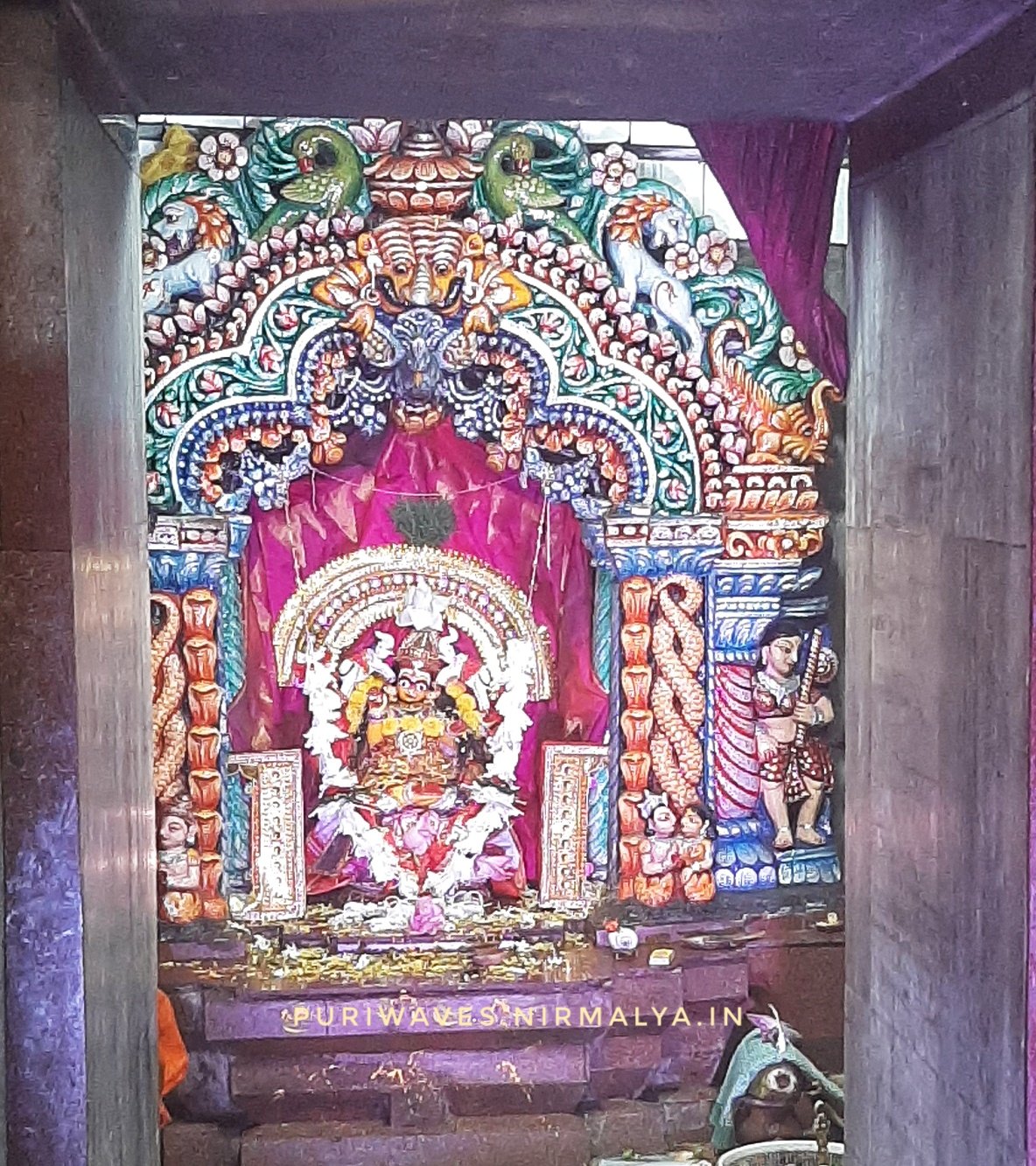 ଗଜଲକ୍ଷ୍ମୀ ବେଶ Gajalaxmi Besha of Marchi Goddess 