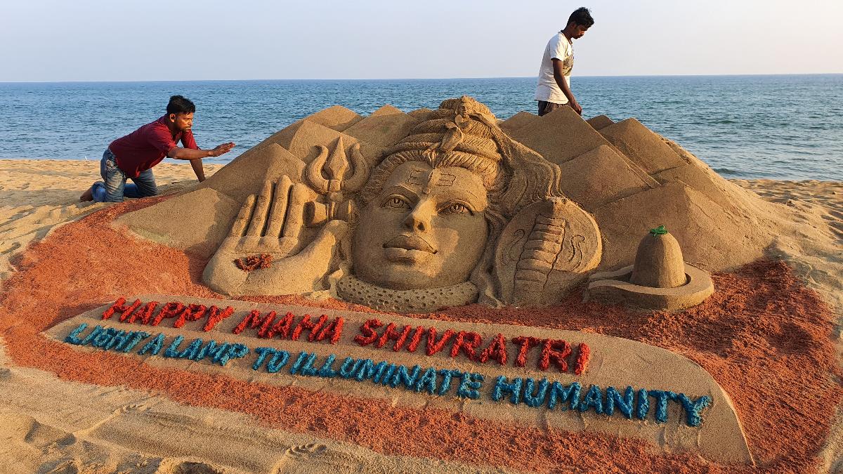 Lord Shiva Sand Art